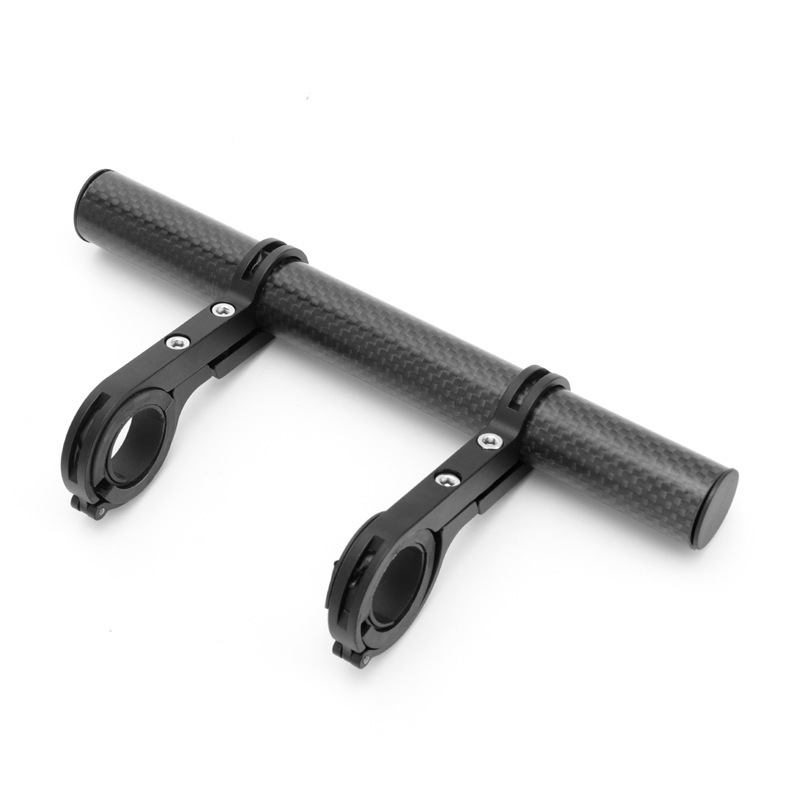 Cadre double en tube de carbone de 20 cm - Noir