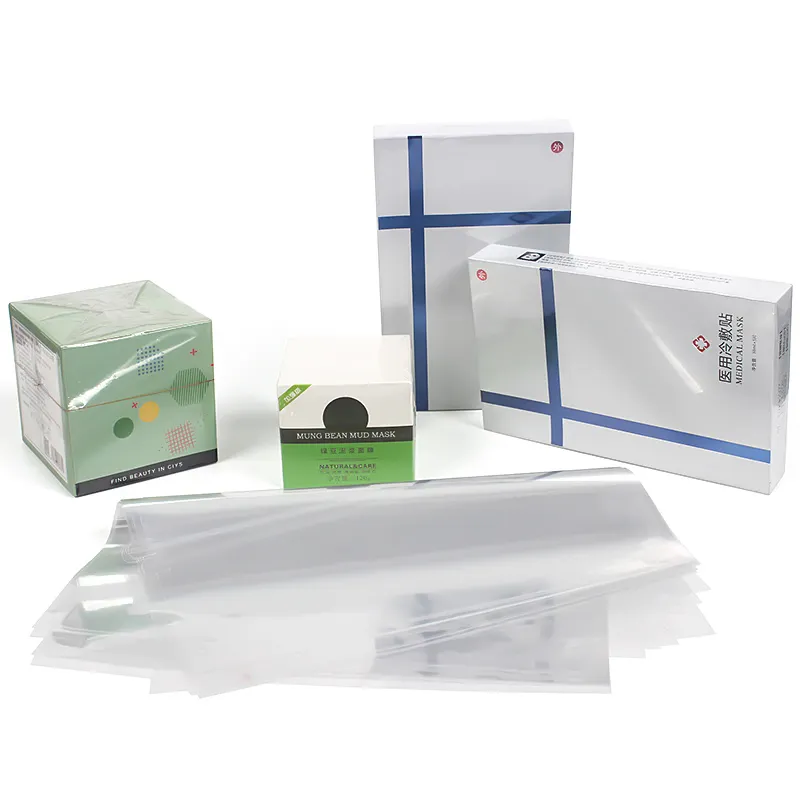 Ransparent plastik yumuşak poliolefin BOPP termal laminasyon Wrap Film sıcak isıtma Shrink rulo Film