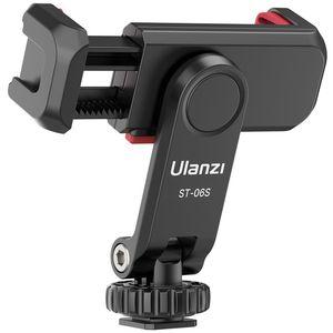 Ulanzi ST-06S telefon tutucu kelepçe telefon tripodu montaj 360 ile dönebilen soğuk ayakkabı dağı akıllı telefon için Vlog Selfie canlı akış - Product Image 4