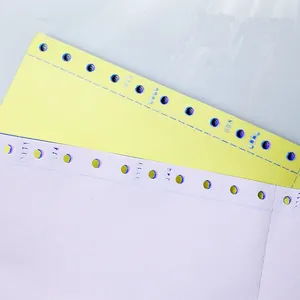 Papel continuo de alta calidad, 1-6 capas, formulario de impresión por ordenador, hoja de papel sin carbón NCR personalizada