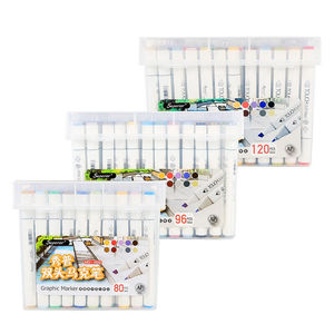 OEM Superior 96 Farben Fabrik Direkt Preis Profession elle Dual <span class=keywords><strong>Tip</strong></span> Art Farbe <span class=keywords><strong>Permanent</strong></span> <span class=keywords><strong>Marker</strong></span> Pen Set zum Zeichnen und Skizzieren