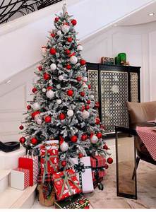 OBL kar yağışı noel ağacı şemsiye tabanı ile yapay ağaç diğer noel süslemeleri ile süsler - Product Image 2