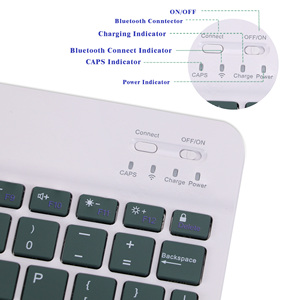 Mini <strong>Keyboards</strong> for Laptop <strong>Android</strong> Ios Smartphone Tablets <strong>With</strong> 78 Keys Mini Pro 11 Wireless Bt <strong>Keyboard</strong> for Tablet Pc and Phone - Product Image 2