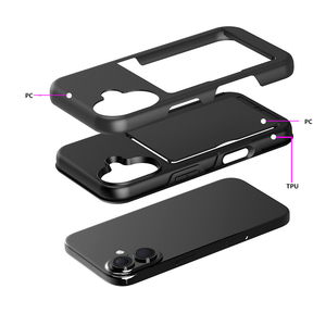 卡槽侧开手机套适用于iPhone 16 Plus 15 14 Pro 13 12迷你11 Pro Max防震钱包卡袋套 - Product Image 3