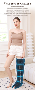 Professional Athlete Air Relax <strong>Compression</strong> Therapy System <strong>Leg</strong> and Foot Recovery Boot for Massage Products - Product Image 5