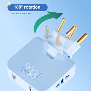 Spina EU 3 presa presa presa presa alimentazione Multiprise 1 convertire 3 prolunga presa elettrica 180 ° adattatore AC - Product Image 3