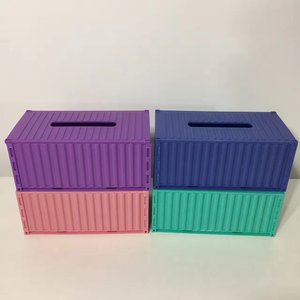 热销现代设计方形PS容器纸巾盒创意风格浴室酒店或办公室使用