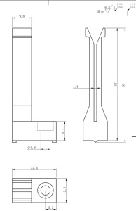 Dụng Cụ Kẹp Dây 60089974 58Mm 1Mm/Bảng Dụng Cụ Dụng Cụ Kẹp <span class=keywords><strong>Jig</strong></span>/Kẹp Dây Màu Xanh Dương Bộ Dây <span class=keywords><strong>Jig</strong></span> Bộ Dây Điện <span class=keywords><strong>Jig</strong></span> - Product Image 3