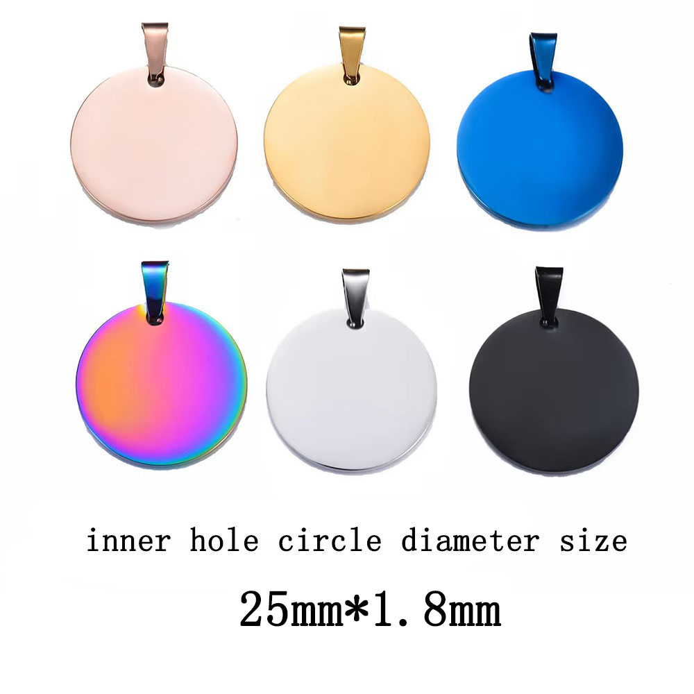 A2 couleurs de mélange cercle taille 25mm * 1.8mm