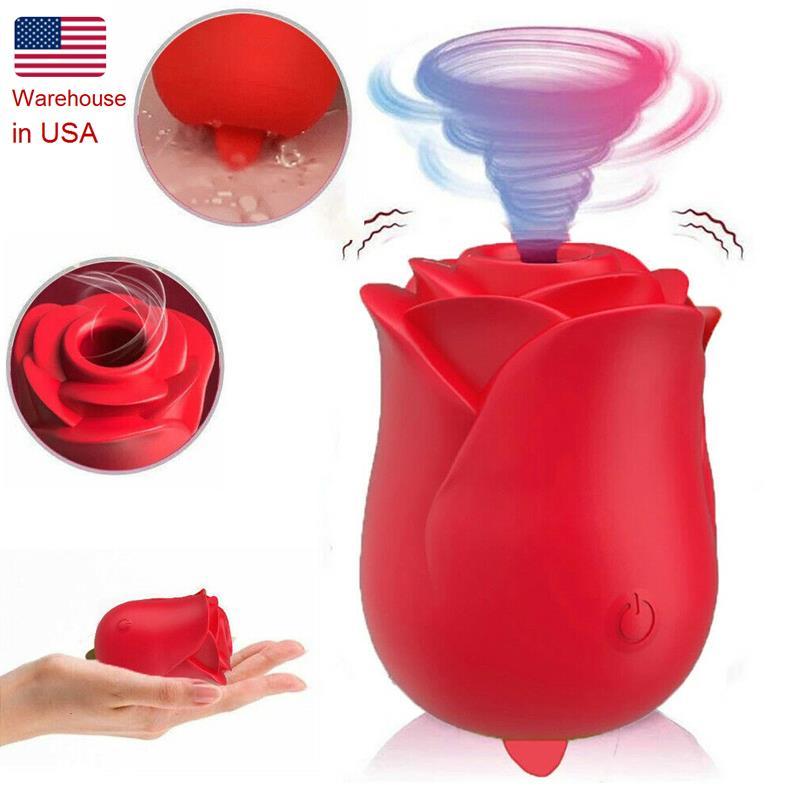 D0433 Sucking Licking Rose vibrator