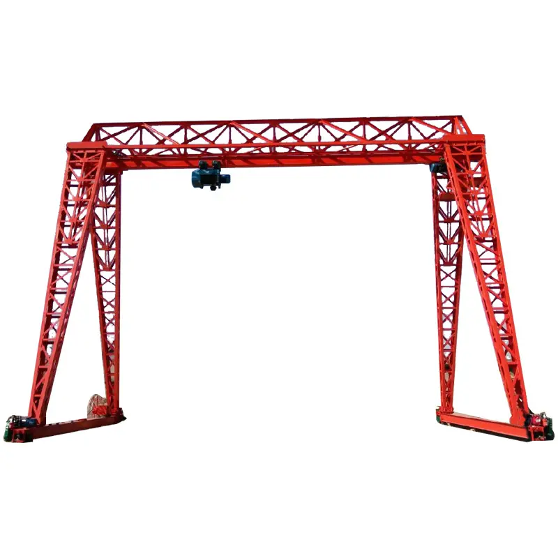 Light weight duty fixed height indoor small gantry crane hydraulic grab for sale 5 ton 10 ton price