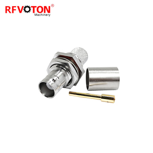 <span class=keywords><strong>BNC</strong></span> kết nối 50ohm không thấm nước <span class=keywords><strong>BNC</strong></span> Jack EZ RF Coax uốn nối cho lmr400 rg213 rg214 7dfb H1000 cáp đồng trục - Product Image 4