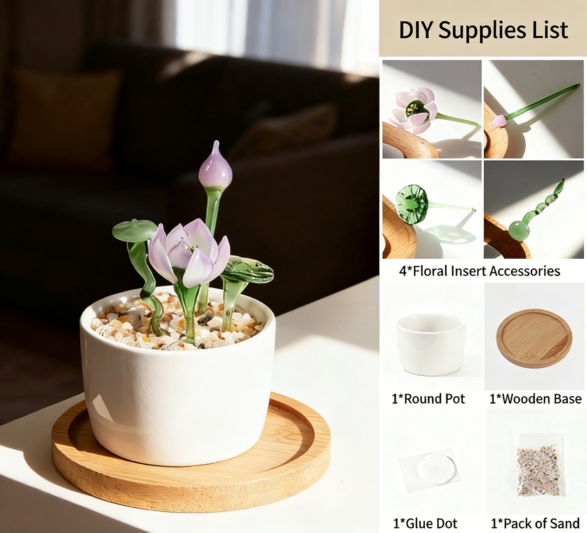 July lotus potted diy-lotus flower