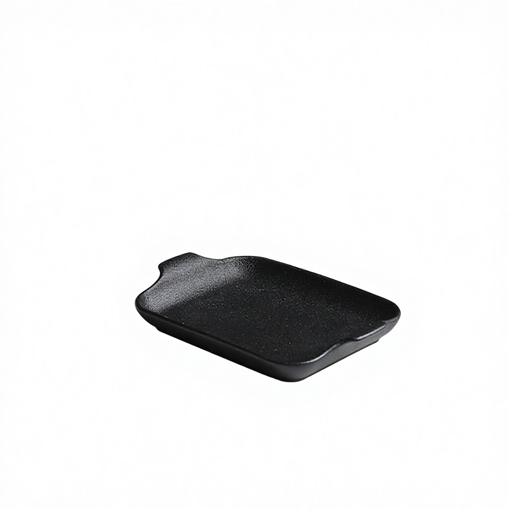 Plat de service rectangulaire noir