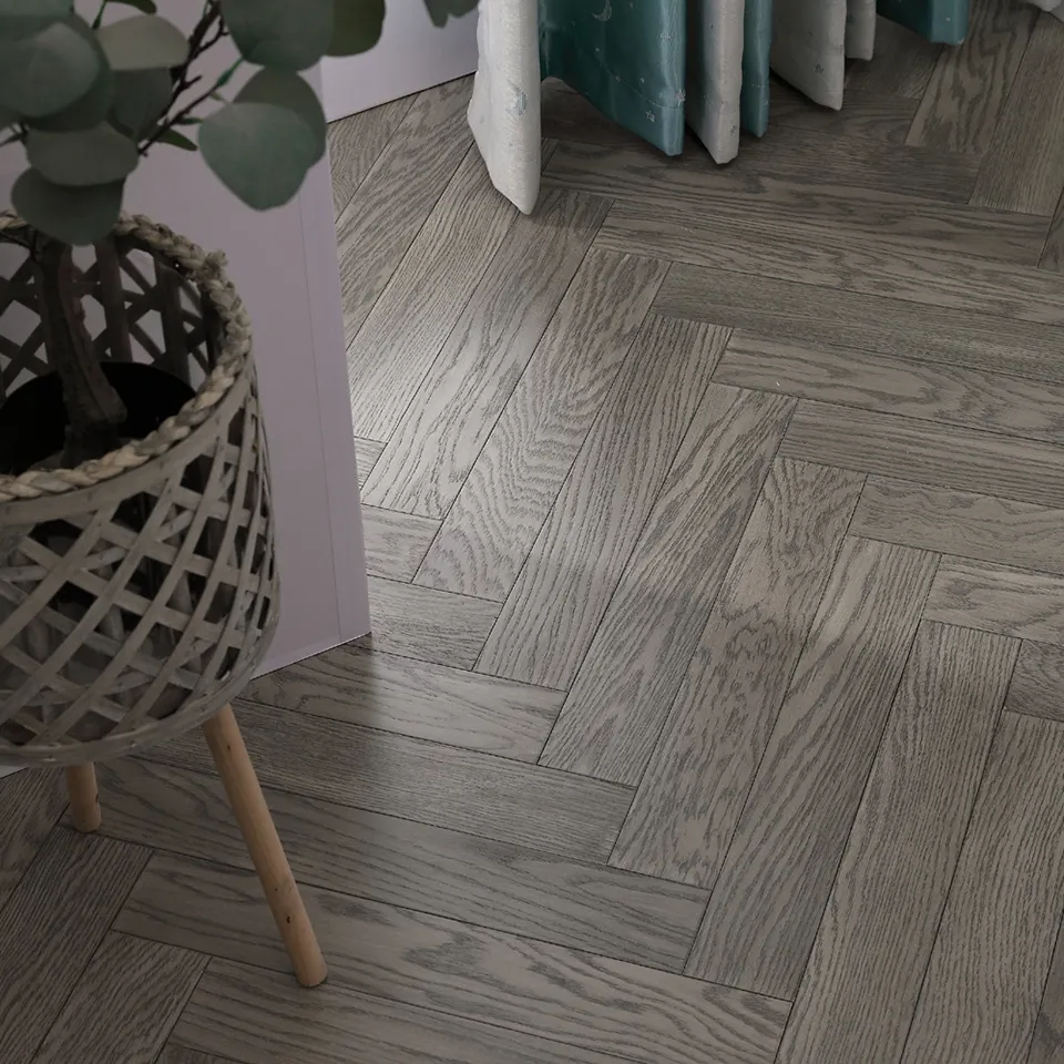 Apolloxy marca DIY 15Mm spessore spina di pesce pavimento in legno rovere spazzolato ingegnerizzato