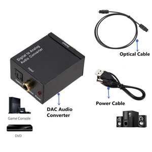 Toslink-Adaptador de convertidor de Audio Digital a analógico, Cable de alimentación USB, RCA, Coaxial óptico - Product Image 3