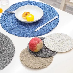 רב תפקודי ארוג כוס Coaster הגנת חום לבודד שולחן Creative מחצלת רמלה כותנה מפיות