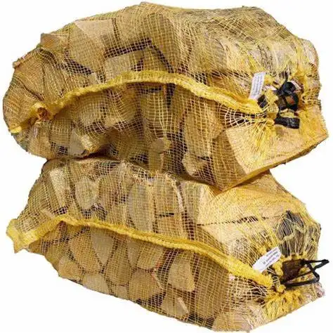 Продажа с завода, многоразовый сетчатый мешок для дрова, полиэтиленовый сетчатый мешок на шнурке для дрова для Канады, Лено, сетчатые пакеты для упаковки фруктов