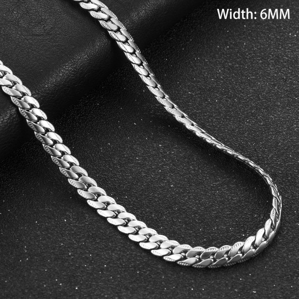Silver 6mm wide