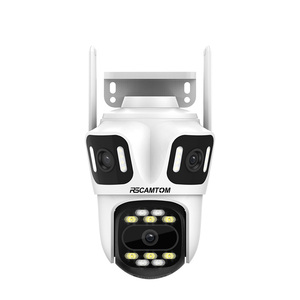 Rscamtom P2P ICSEE Three Lens Three Screen Wifi PTZ <strong>Camera</strong> 6K HD Outdoor IP <strong>Camera</strong> Auto Tracking Video Security Cameras Wifi - Product Image 1