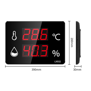 Termómetro digital con sonda resistente a la intemperie, higrómetro con pantalla LED grande, Sensor de temperatura montado en la pared para Spa interior, 1 unidad - Product Image 5