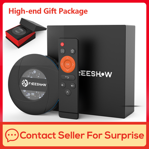Decodificador inteligente OEM FreeShow Android TV Box al por mayor reproductor multimedia en varios idiomas 4K Global OTT 5G Wifi fábrica verificada