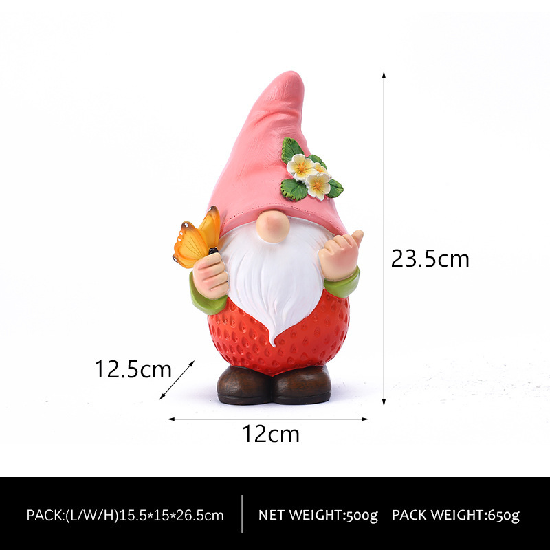 Goblin nain aux fraises colorées