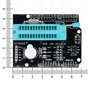 AVR ISP kalkan yanan Bootloader programcı Atmega328P Bootloader modülü ile Buzzer ve LED göstergesi