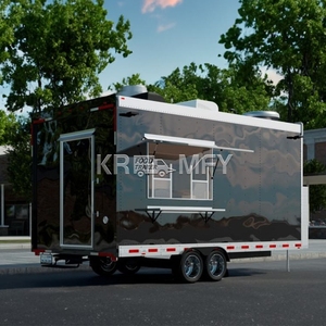 2025 Custom Size Large Fast Concession Carts Tacos Trailer Mobile Kitchen Restaurant Van Food Truck With Fully <strong>Equippe</strong>