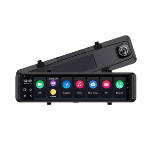 4G+64G <strong>Android</strong> Auto Smart Screen Voice Controlled Dash Cam with Carplay Rearview Mirror Video Recorder IPS Type - Product Image 1