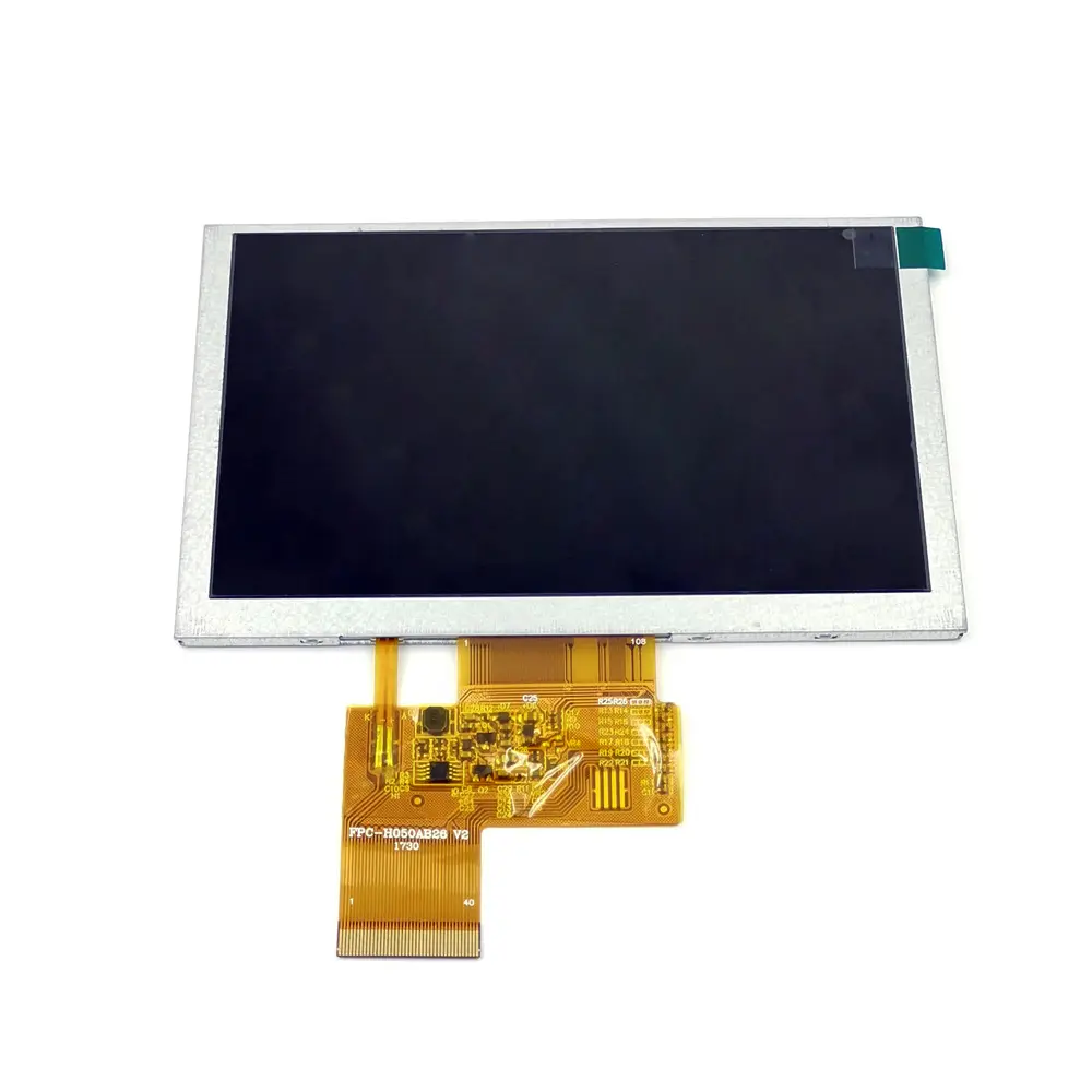 Pantalla LCD TFT de 5 pulgadas, interfaz RGB 800x480, 40 pines