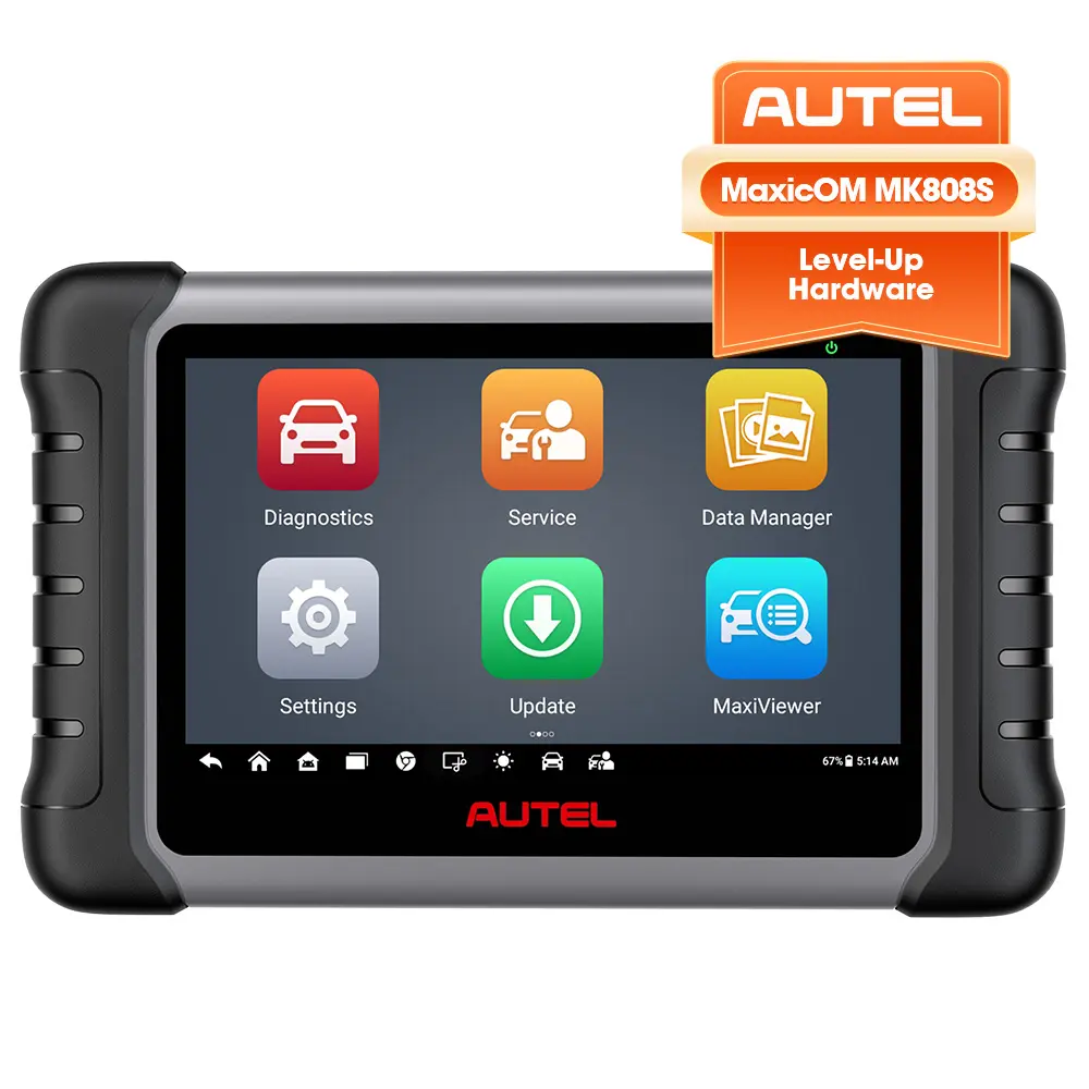 Autel MaxiCOM mk808s MK808 s obd2 obd 2ツールエンジンアナライザー、すべてのシステムおよびフルサービス機能を備えた自動車診断機