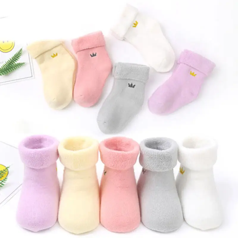 Logotipo personalizado Oem Colorful Baby Floor Socks Confortável Baby Socks Anti-Slip Antiderrapante Socks Babies
