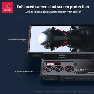 ASUS Rog Phone 8 Pro Phone8用Xundd磁気ケース耐衝撃カメラ保護バックストライプクリアカバーホルダー付き - Product Image 3
