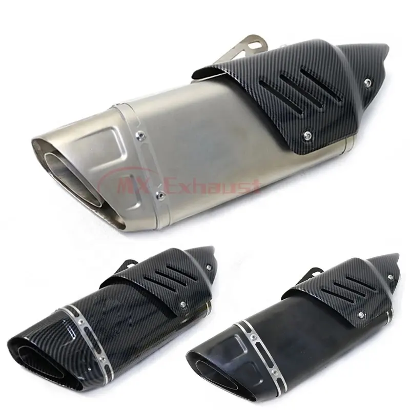 High Quality Motorcycle Exhaust System Carbon Fiber Dirt Bike Exhaust Muffler