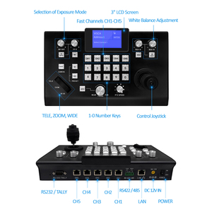 Display LCD CCTV controller tastiera joystick a 3 assi per telecamera PTZ Cam, controllo sistema telecamera per conferenze