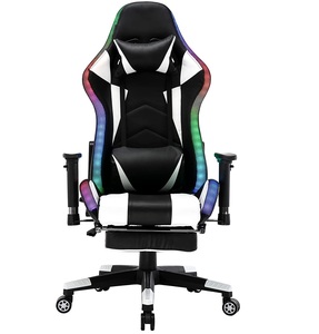 Прямая Продажа с фабрики гоночное вращающееся игровое кресло RGB динамики регулируемая высота складной массажный функция для использования в офисных компьютерных играх - Product Image 2