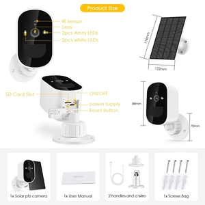 Outdoor WiFi Smart <strong>Camera</strong> 3MP SD Card Two Storage Way Wireless <strong>Security</strong> Solar <strong>Camera</strong> ICsee App - Product Image 6