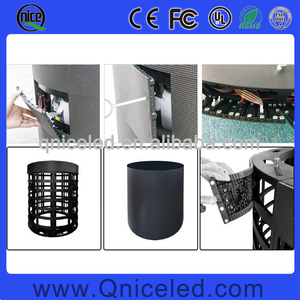 Schermo di visualizzazione a cilindro per interni esterni con LED creativo a parete Video con modulo morbido flessibile curvo pannello a LED Display cilindrico - Product Image 5