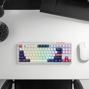 Teclado Gaming RGB personalizable de 87 teclas Sensación mecánica 2.4G Capacidad de batería ajustable Diseño ergonómico Ordenado - Product Image 4