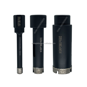 เครื่องตัดเลื่อยหลุมเพชรเซรามิกประสิทธิภาพสูง1 ",1-1/4",1-3/8 ",1-1/2",2 "5/8"-11ดอกสว่านแกนเพชรสำหรับพอร์ซเลน
