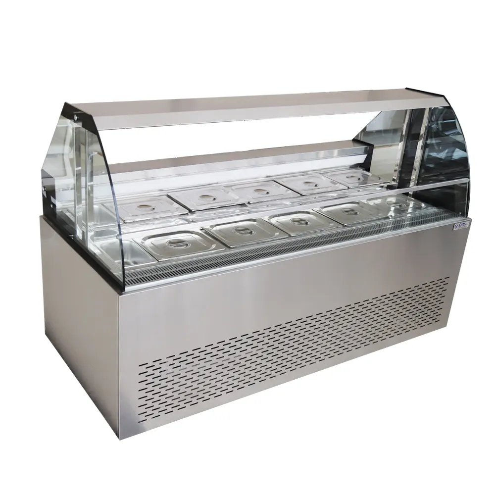 Scaldavivande elettrico a Buffet per cucina dell'hotel in acciaio inossidabile commerciale 3/4/5 padelle Display bagnomaria Catering attrezzature per il riscaldamento