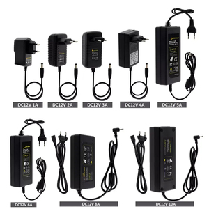 DC12V адаптер AC100-240V трансформаторы выход DC12V 1A 2A 3A 5A 6A 8A 10A вилка европейского и американского блок питания для светодиодной ленты - Product Image 1