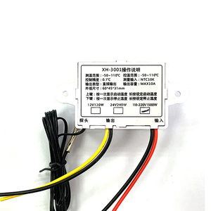 Controlador de temperatura digital LED, controlador térmico, SONDA DE INTERRUPTOR, Max, 10A, NTC10K, W3001, 2 unidades - Product Image 3