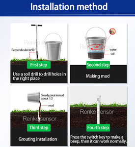 Tarım çok katmanlı toprak sıcaklığı nem ölçer çok derinlik toprak nem sensörü - Product Image 6