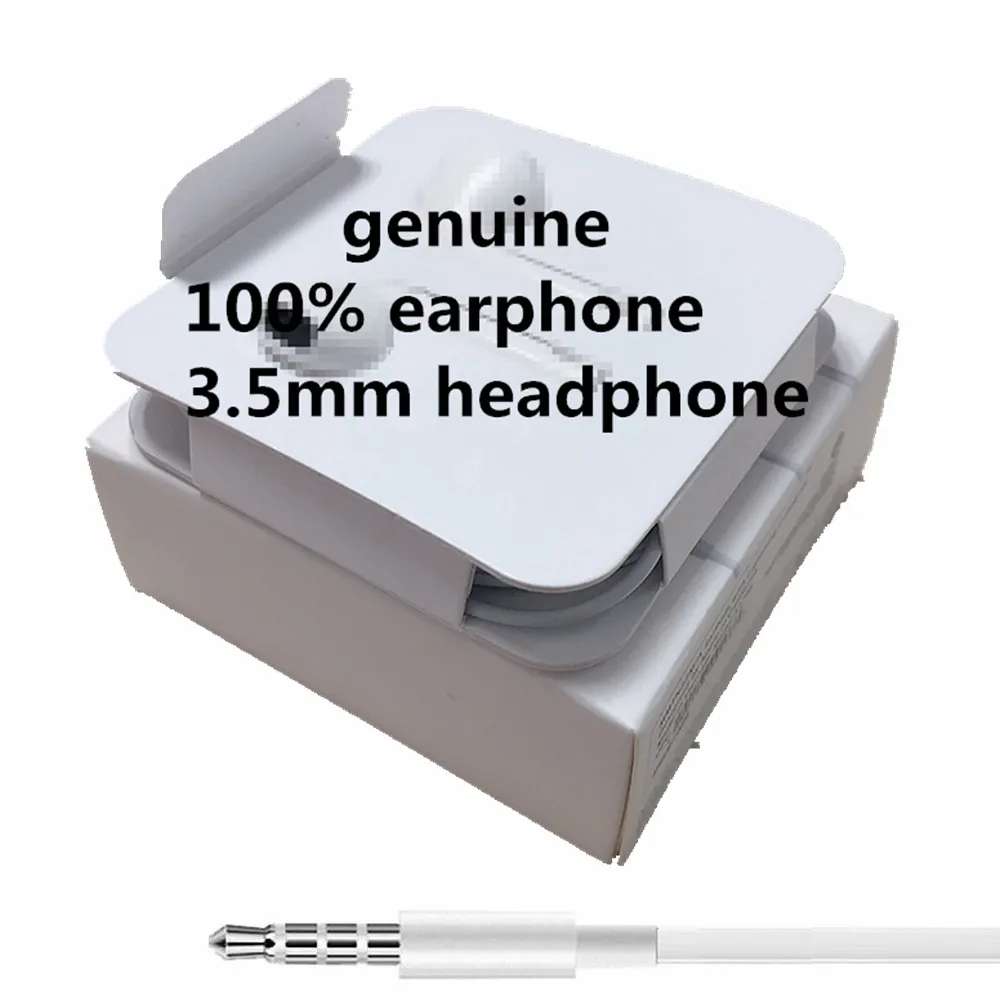 100% оригинальные наушники с разъемом 3,5 мм, проводные гибридные стереонаушники 3,5 мм plus для apple, наушники-вкладыши для iphone 456S, наушники