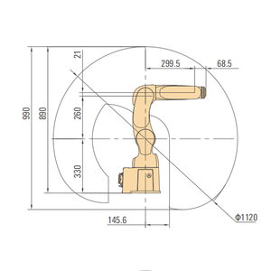 4 kg'lık bir yükle en yüksek verimliliğin ihtiyaçlarını karşılayan altı eksenli bir Robot - Product Image 3