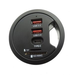 60mm 3 Port <span class=keywords><strong>USB</strong></span> 3.0 Schreibtisch <span class=keywords><strong>Hub</strong></span> TF/SD MCC Adapter für Desktop PC <span class=keywords><strong>USB</strong></span> <span class=keywords><strong>HUB</strong></span> Schreibtisch halterung <span class=keywords><strong>USB</strong></span> 3.0 Splitter mit <span class=keywords><strong>USB</strong></span>-C Schnell la deans chluss - Product Image 2