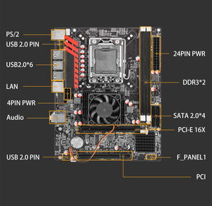 <strong>Intel</strong> Motherboard X58 in Stock Support LGA 1366 <strong>Socket</strong> Core I3 I5 I7 Dural <strong>Ddr3</strong> Ram Slot Desktop Computer Main Board - Product Image 6