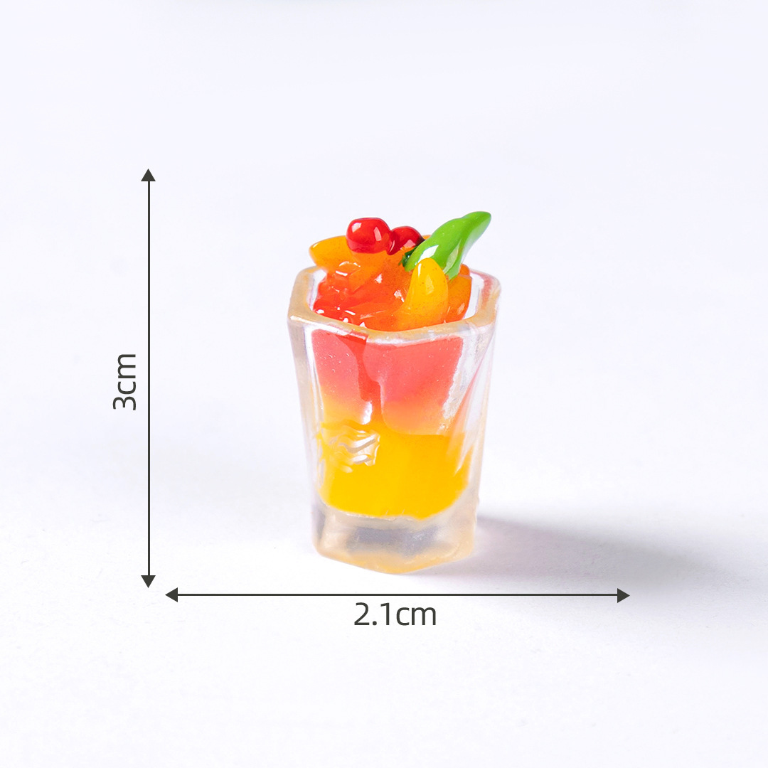 colorful 6 cherry fruit cups
